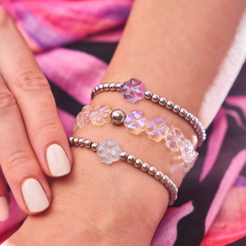 Rainbow Clover | Fairy Glass Bracelet